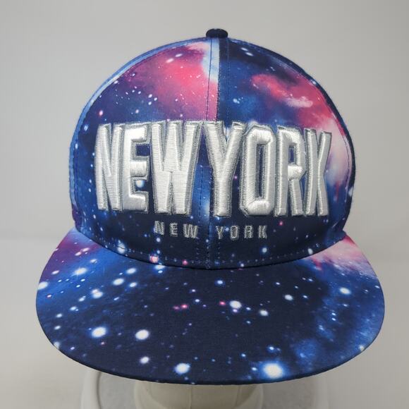 New York Snapback Hat Multicolor OS Adjustable Embroidered Galaxy Fashion Cap - Picture 2 of 8